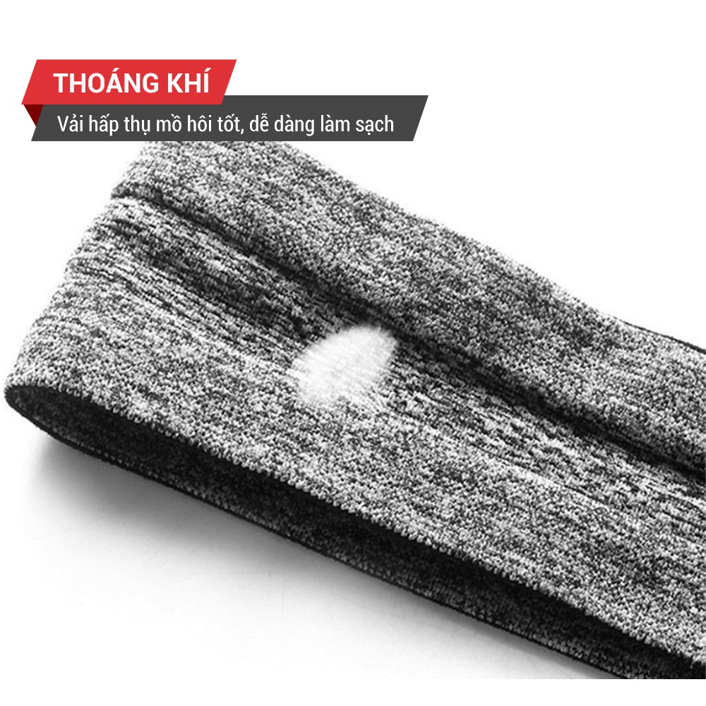 Băng đô thể thao nam, nữ Headband thấm mồ hôi trán GoodFit GF801SB băng trán thể thao co giãn