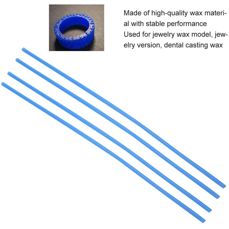 Bộ dây sáp đúc mặt trăng 2.5mm màu xanh, dùng để tạo hoa văn trang sức