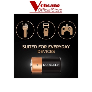 Pin Đại D Duracell Alkaline 1.5V Vỉ 2 viên Siêu bền, hiệu suất cao - Hàng chính hãng