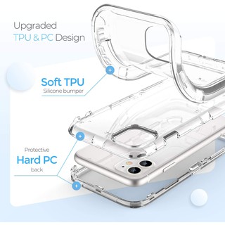 Ốp Điện Thoại Full Cover Dày Trong Suốt 360 Cho IPhone 17 16 15 14 13 12 11 Pro Max PROMAX Bảo Vệ Chống Sốc Hạng Nặng Chắc Chắn Chống Va Đập Shockproof Ngoài Trời
