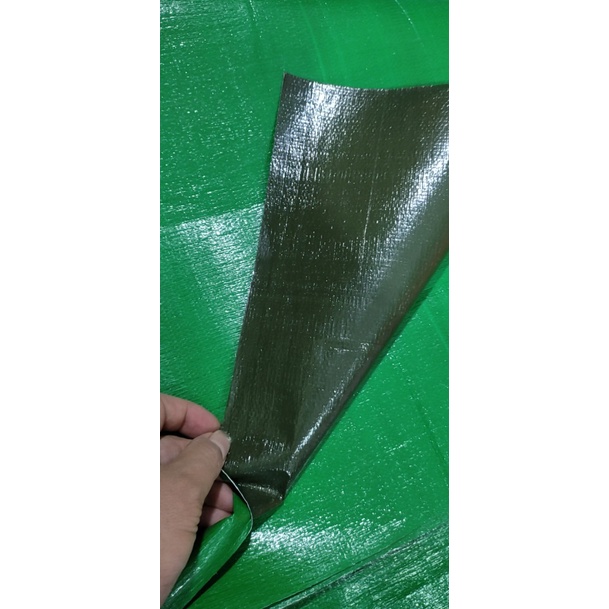 [Free đóng khuya - may viền] Bạt Nhựa Xanh Rêu (1 mặt xanh lá, 1 mặt xanh rêu)
