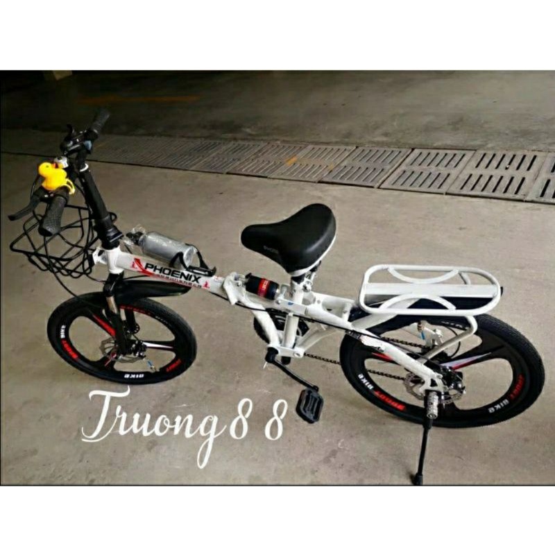 XE ĐẠP GẤP 20inh PHOENIX  TON full phụ kiện