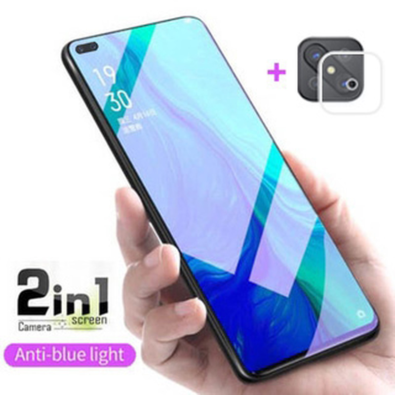 OPPO Reno4 Z 5G Kính Cường Lực Chống Xanh Cho OPPO Reno 4Z 5G 4 3 2 2F 10x Zoom A93 A53 A92 A72 A52 A31 A9 A5 2020 Full Cover Chống Tia Xanh Bảo Vệ Màn Hình Kính Bảo Vệ