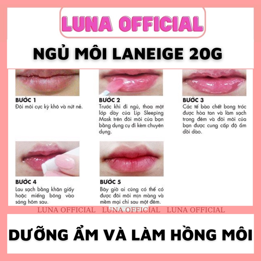 Mặt nạ ngủ cho môi Laneige 20g Lip Sleeping Mask, Mặt nạ ngủ môi Laneige Berry