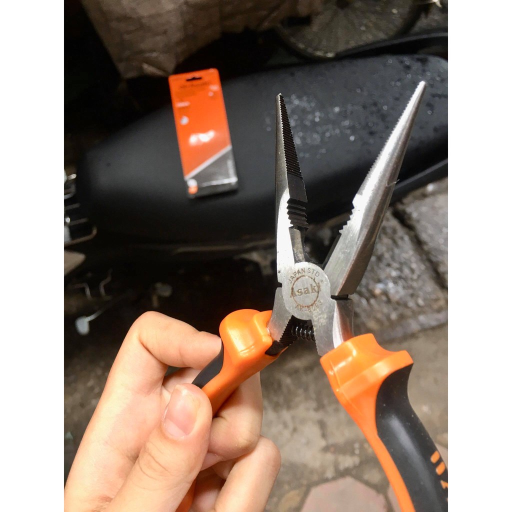 Kìm nhọn Asaki 8/6 Inch Cao Cấp