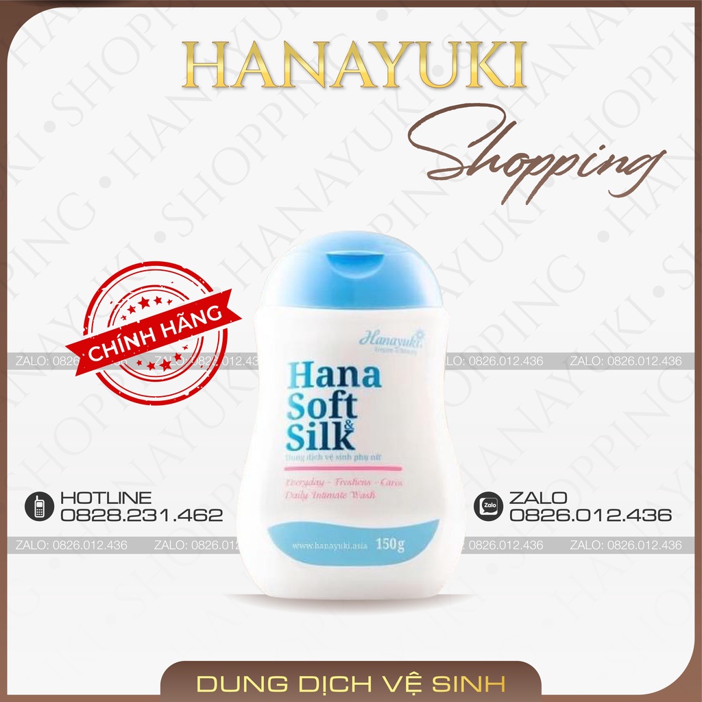 🆗.(Đã bán 16,9k) Dung Dịch Vệ Sinh Hanayuki Soft Silk 150g
