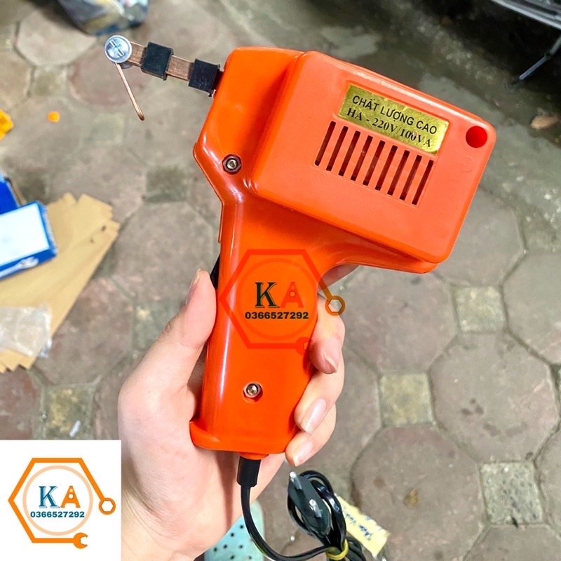 Mỏ Hàn Xung 220V-100W Bách Khoa Chuẩn ( Tặng 01 thiếc OK 100g, 01 hộp nhựa thông, 03 mũi hàn xung )