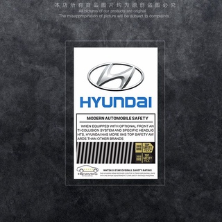 Miếng Dán Tĩnh Điện Trang Trí Kính Chắn Gió Xe Hơi Cho Hyundai I10 Kona Getz Accent Elantra Sonata Tucson I30 Santafe Creta ix35 I20 I10 I40 H1 Matrix