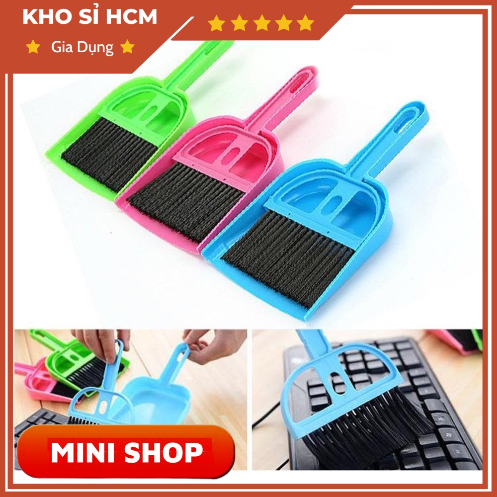 Chổi và Ki Hốt Rác Mini Quét Bụi MINISHOP | Shopee Việt Nam