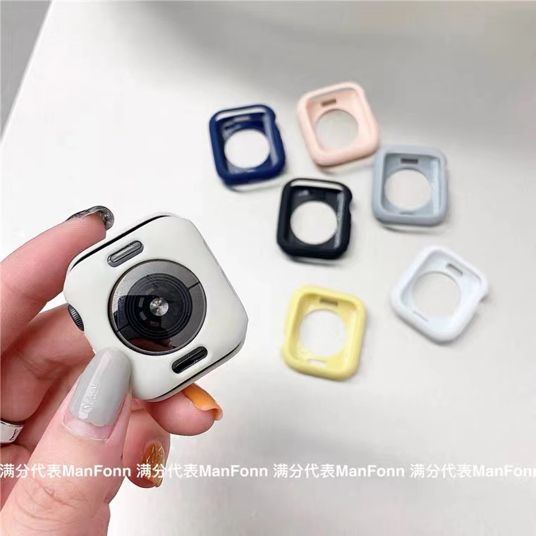 Ốp Lưng Kẹo Cho Apple Watch 46MM Series 11 10 9 8 7 SE 6 5 4 iWatch Ultra 3 2 49mm 45 41 45 SE 40 44 42 38MM Ốp Lưng
