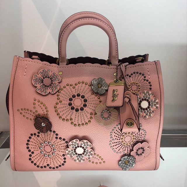 SALE S P SAN Tui Coach Hoa Tra Coach Tea Rose Shopee Vi t Nam
