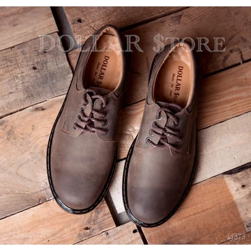 giày đốc, giày đốc da bò, giày đốc da thật, giày dr.marten, giày da bò, giày phượt, giày patina, giày bụi, H373
