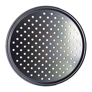 Khay nướng bánh pizza thép carbon chống dính có lỗ 9/ 10/ 11/ 12 inch tiện lợi dành cho nhà bếp