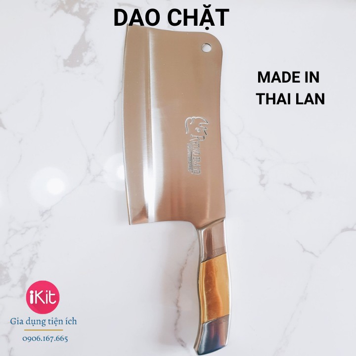 Dao chặt xương cán đồng inox Thái Lan cao cấp. Dao chặt gà, chặt vịt ...