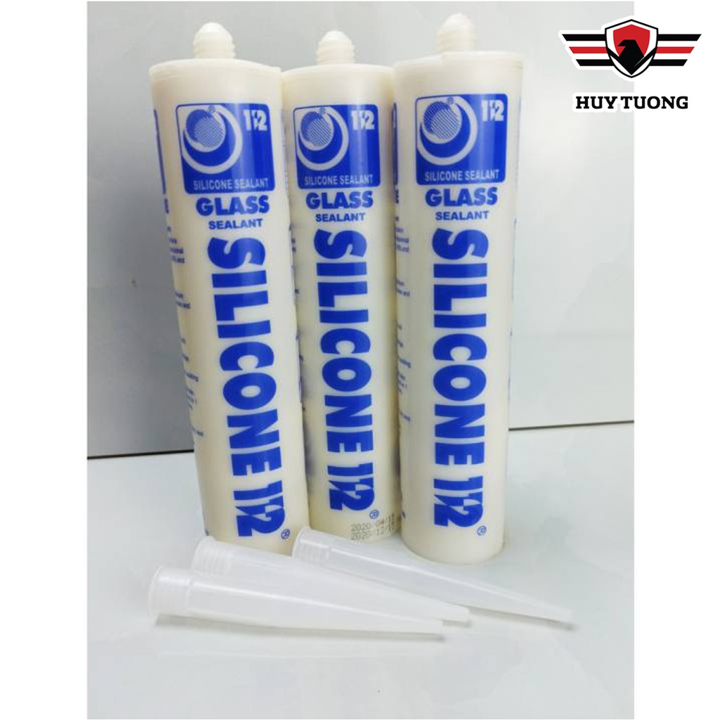 Ảnh Keo dán silicone + dụng cụ bắn keo, keo dán kính, bể cá, dán gỗ dán tường,.. chống thấm nước 4