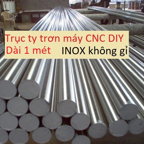 Trục Ty Trơn Trượt Inox 8 Mm, 10 Mm dài 1 mét. Thanh Trượt Trơn Cho Máy ...