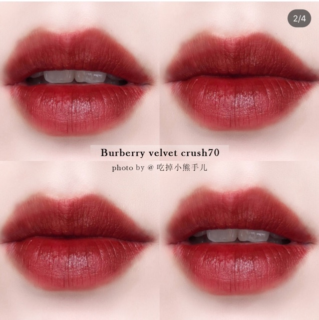 Son burberry lip velvet crush 70 dark russet Shopee Vi t Nam