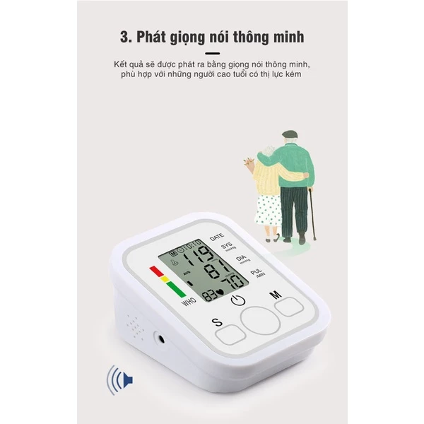 Máy đo huyết áp bắp tay tự động Jziki - Hàng Chính Hãng Chính Xác Dễ Sử Dụng Beame Jziki FSE8 – 7