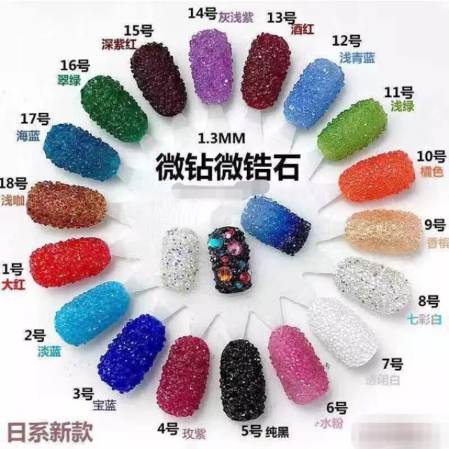 Gói 1440v vụn kim cương trang trí móng , đá rắc