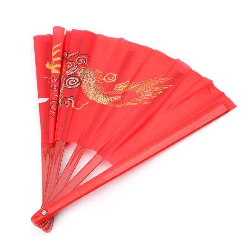 Quạt Xếp Biểu Diễn Võ Thuật Trung Hoa Thái Cực Quyền Tai Chi Kung Fu 33 cm