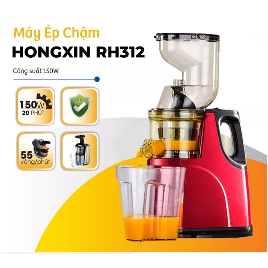 Máy ép chậm nguyên quả HONGXING RH312 chính hãng ép kiệt nước