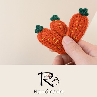 Kẹp tóc cà rốt cho nữ và bé gái 5.5cm |Cặp tóc xinh |Shop Rô Handmade