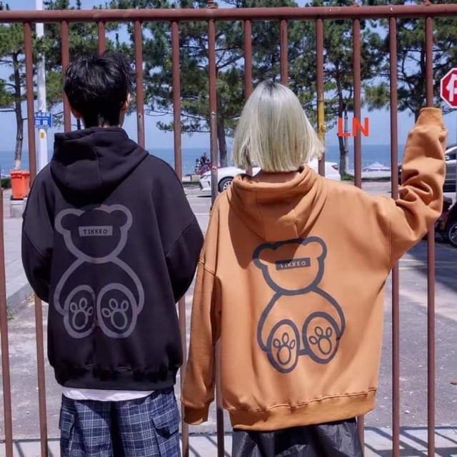 Áo nỉ hoodie in dạ quang siêu hot