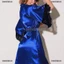 Áo choàng ngủ kimono vải lụa satin thời trang quyến rũ dành cho nữ