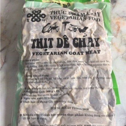 Thực phẩm chay - Thịt dê chân nấm chay 500g Cát Tường - Nhân Hạnh