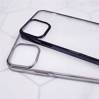 Ốp Iphone mạ Crom viền xanh lưng trong chống ố cho Iphone 12/pro/promax/13/pro/promax/14plus/pro/promax