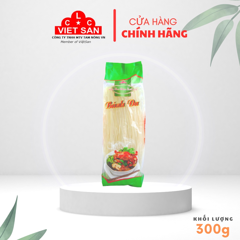 Bánh Đa Khô Sợi Trắng Việt San 300g - Sợi Dai Ngon Tự Nhiên Nấu Lẩu, Nấu Canh Tiện Lợi