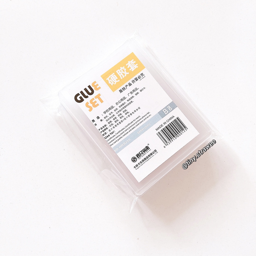 Toploader Glue Set size B8/ A7/ B7 đựng card không ám xanh Shopee