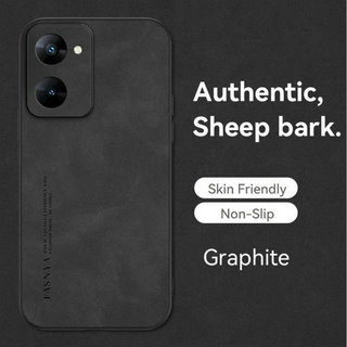 Ốp lưng Realme v30 v30t realmev30 realmev30t Vỏ chống rơi và hấp thụ sốc được làm bằng da cừu chất lượng cao và vỏ cứng thân thiện với da