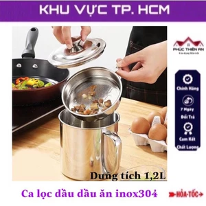Ca lọc dầu ăn chất liệu inox304 siêu bền, tiện dụng
