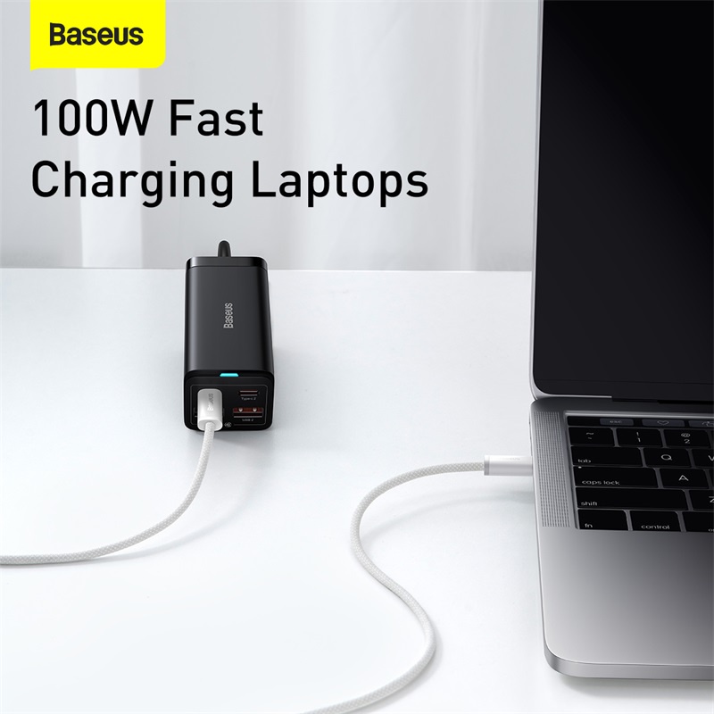 Ảnh Dây cáp sạc nhanh PD Baseus 100W từ Type-C sang Type-C tiện dụng cho iP15 Mac Pro iPad Xiaomi Samsung S23 2