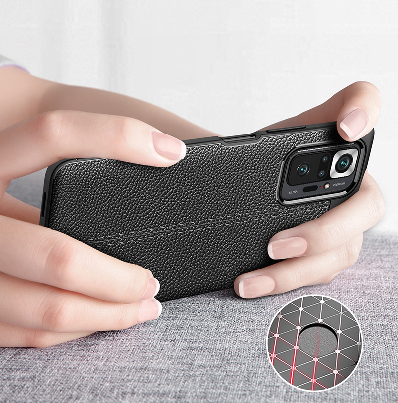 Dành Cho Xiaomi Redmi Note 10s Note 10 Pro Slim TPU Da Họa Tiết Bao Da Chống Trầy Xước Chống Sốc