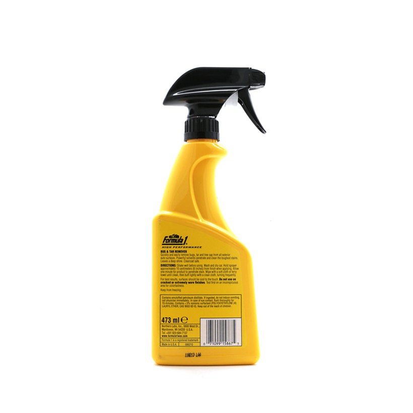 Bảo Dưỡng & Làm Sạch Vết Bẩn Vết Ố Cứng Đầu Dạng Xịt FORMULA 1 615867 473ml Phù Hợp Cho Nhiều Dòng Xe Ô Tô