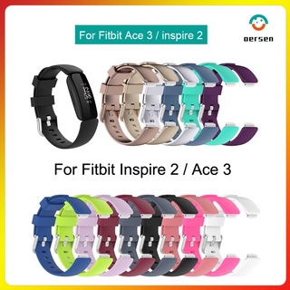 Dây Đeo Thay Thế Chất Liệu Silicon Màu Trơn Cho Fitbit inspire 2 inspire2 ace3 ace 3