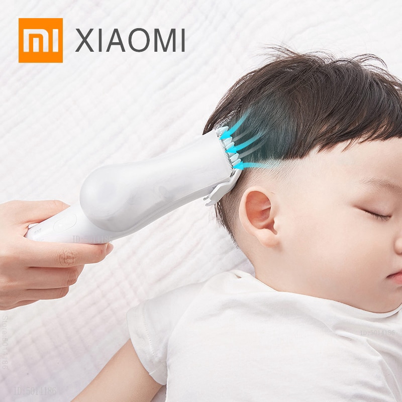 Tông đơ cắt tóc chân không tự động MiJia Rushan Tông đơ cắt tóc cho bé Tắt tiếng IPX7 Máy cắt gốm điện có thể tháo rời chống nước