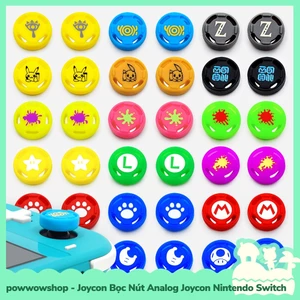 OLED/V1/V2/Lite Bọc Nút Cần Xoay Joycon Analog Cho Máy Game Cầm Tay Nintendo Switch Coin Gaming Style
