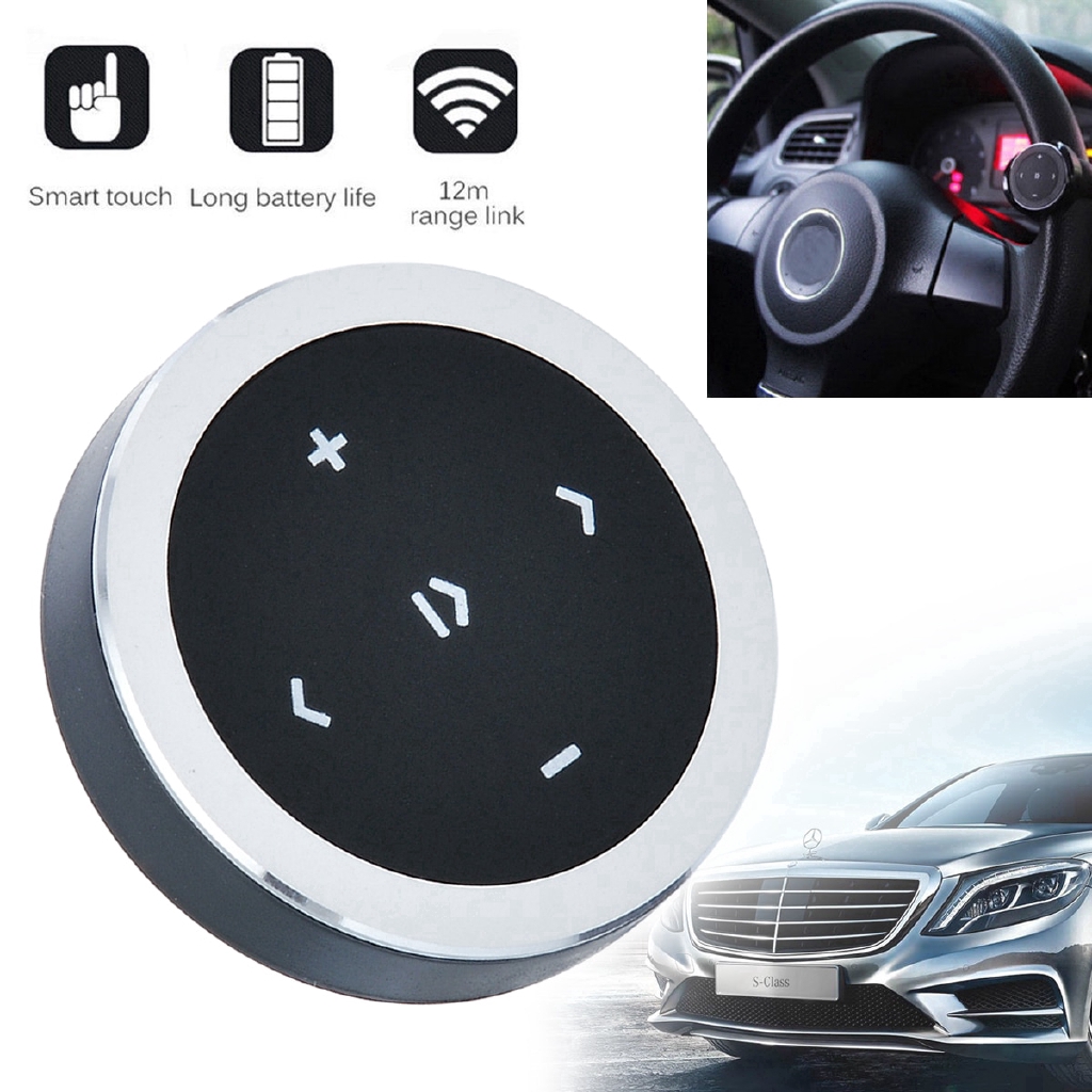 Điều Khiển Từ Xa Cho Vô Lăng Xe Ô Tô Bluetooth 3.0 Tiện Dụng
