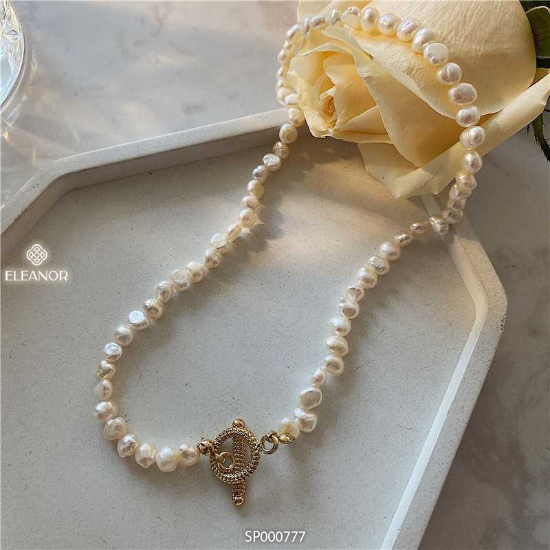 Dây chuyền ngọc trai nhân tạo Eleanor Accessories choker hạt phụ kiện trang sức vòng cổ nữ 0777