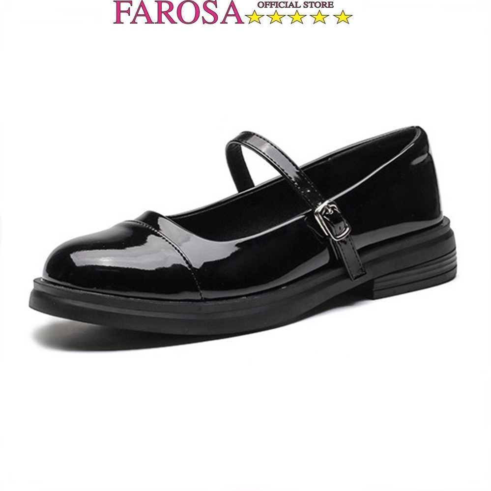 Giày búp bê nữ dáng mary janes FAROSA phối màu phong cách năng động cực hót V44