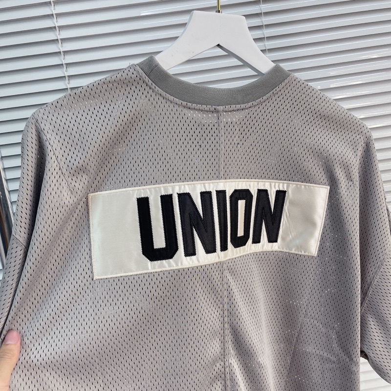 ⚡️[BEST QUALITY] - Áo FEAR OF GOD UNION 5th Mesh Tee Grey