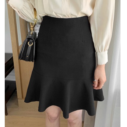 🌱Nhiều size (S-5xl)🌱 Chân váy đuôi cá lưng cao màu đen vải đẹp|| Chân váy công sở thanh lịch có bigsize
