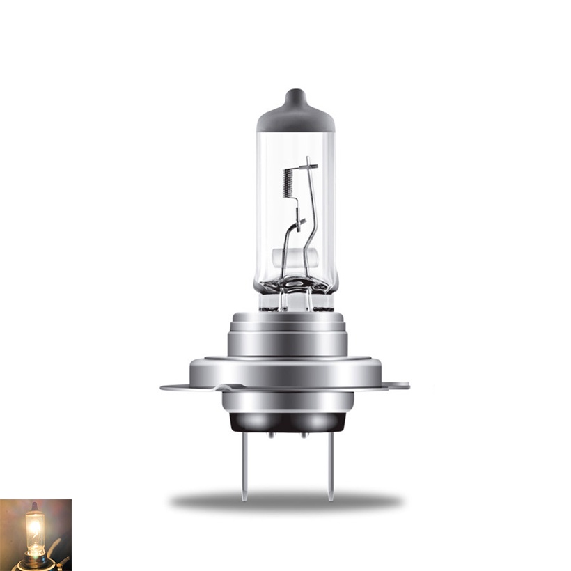 Bóng Đèn Pha/Cos Halogen OSRAM Original Dùng Cho Xe Ô Tô Xe Hơi Chân H7 12V 55W 64210-01B - 3200K 1500LM