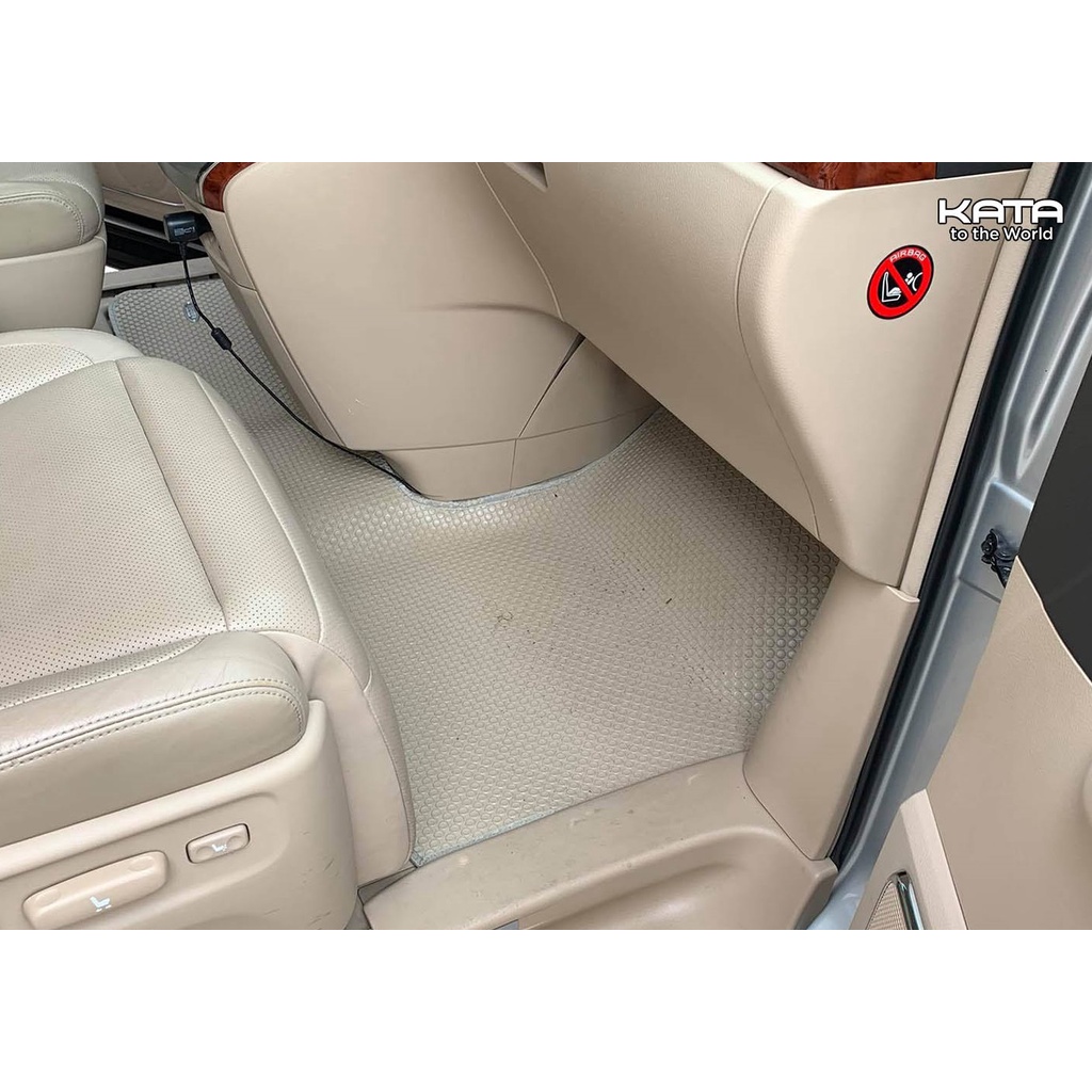 Thảm lót ô tô KATA cho xe Toyota Alphard (2015-2021) - Khít với sàn, Chống trơn, Không mùi, Không ẩm mốc
