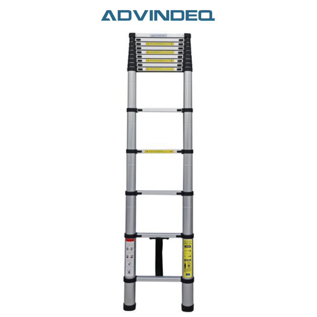 Thang nhôm rút gọn đơn 14 bậc Advindeq ADT214B 4.8m, Bảo hành 24 tháng chính hãng