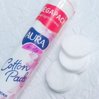 Bông Tẩy Trang Aura Siêu Mềm Siêu Sạch 100% Cotton Thiên Nhiên