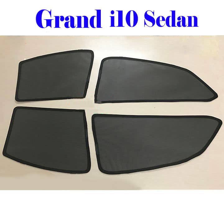 Rèm che nắng ô tô Hyundai Grand i10 2015-2025, che nắng hút nam châm theo xe, bộ 4 cánh. Hatchback , sedan